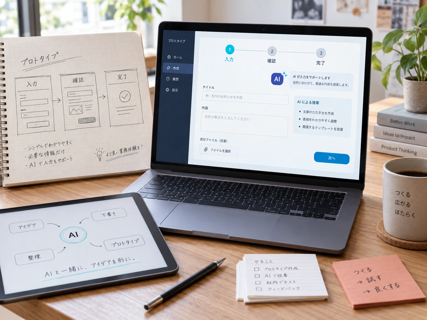 つくるを進める業務改善のイメージ